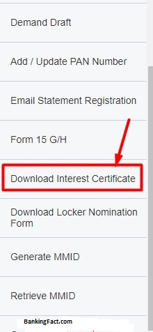 How to Download Interest Certificate