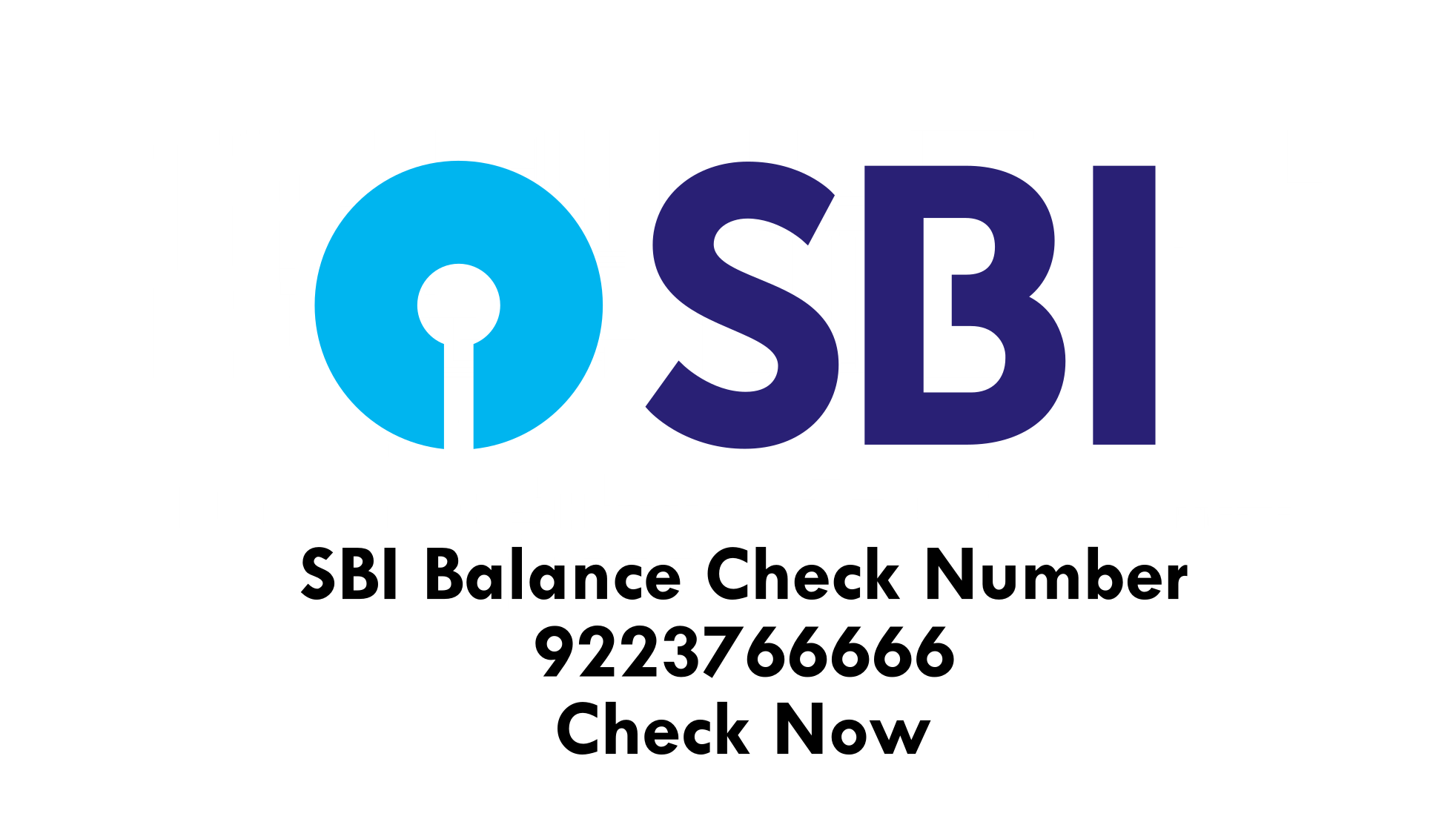 SBI Balance Check Number